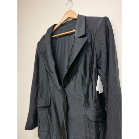 Good American Sculpted Double Breasted One Button Black Blazer Sz 2XL NWT - Picture 4 of 7